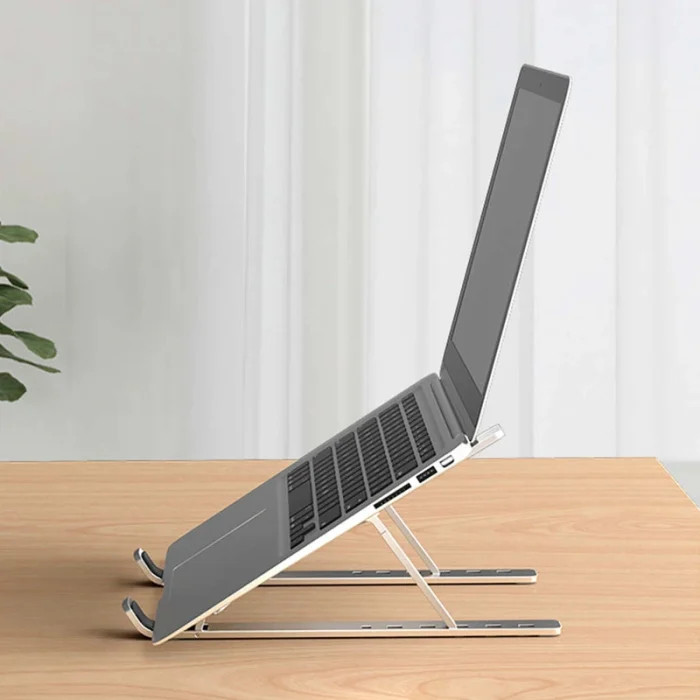 پایه نگهدارنده لپ تاپ و تبلت با طراحی ارگونومیک و جمع شونده